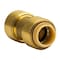 Quickfitting 3/8in Push-to-Connect x 3/8in Push-to-Connect Brass Coupling Fitting LF801R - alternate 1
